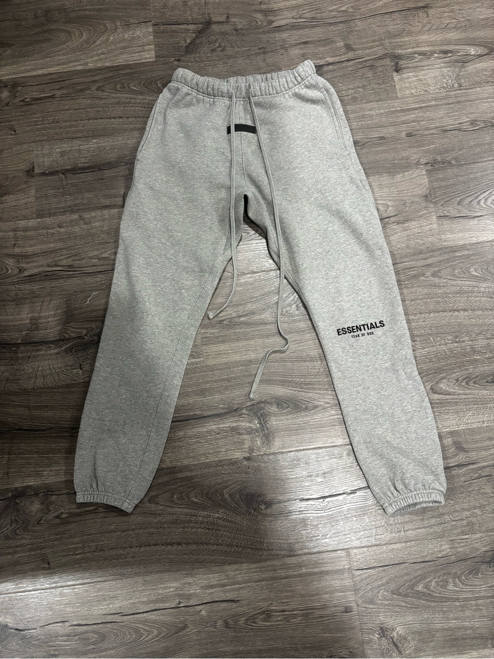 Essentials Men's Gray Fleece Jogger Pants